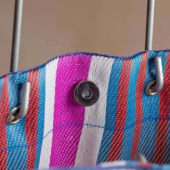 Graham & Green Pink Stripe Recycled Shopping Bag