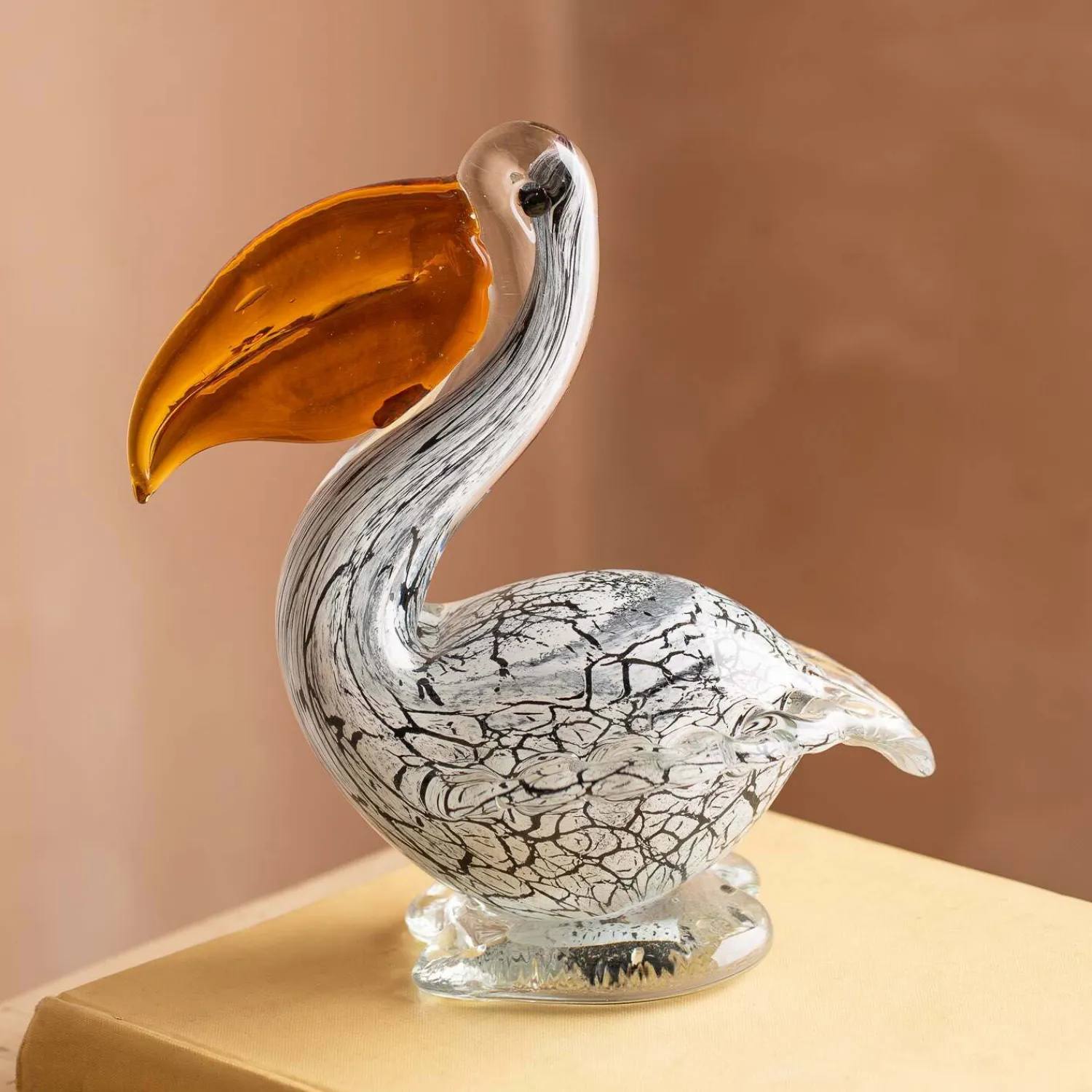Graham & Green Pippa the Pelican Glass Ornament