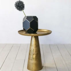 Graham & Green Plateau Brass Side Table