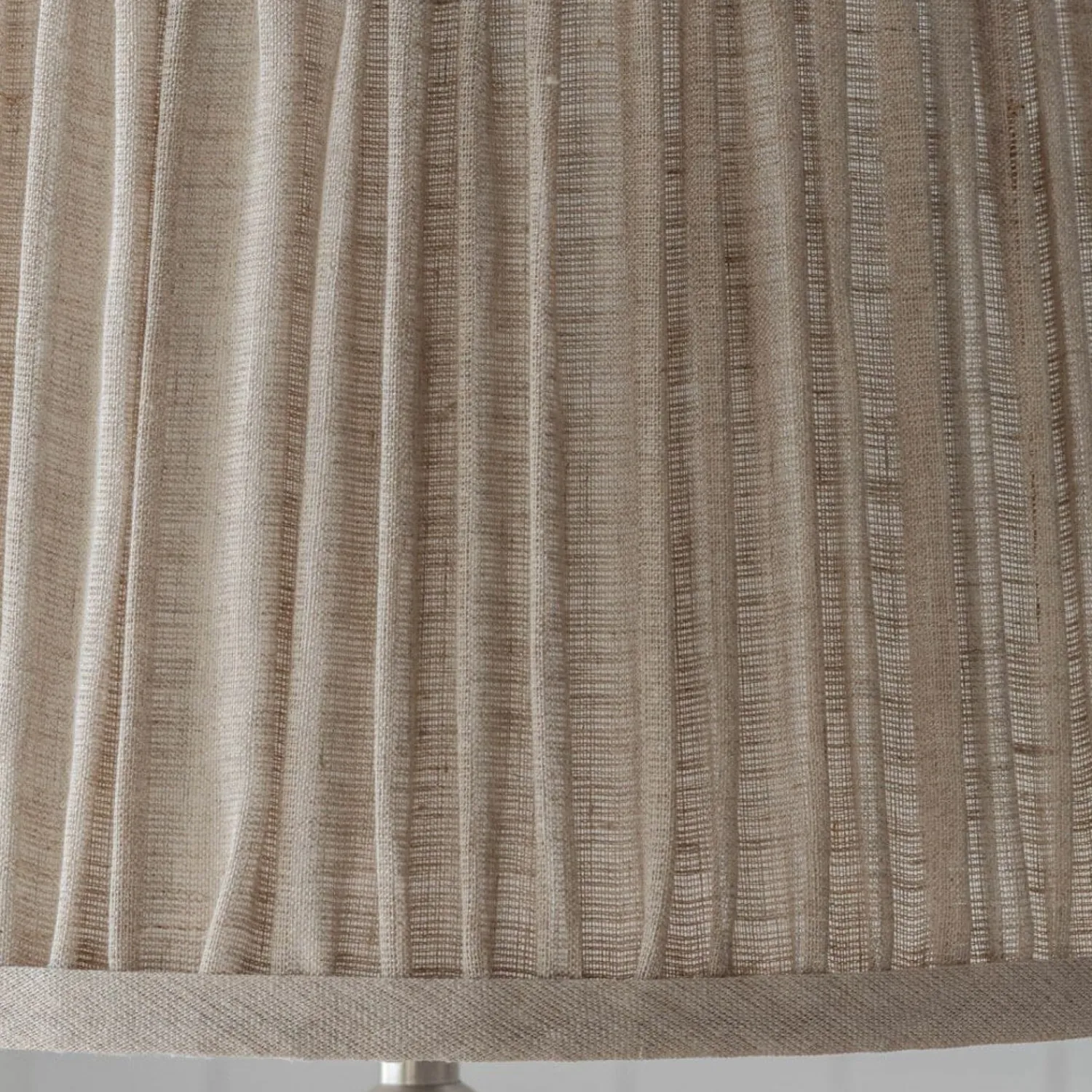 Graham & Green Pleated Natural Linen Empire Shades