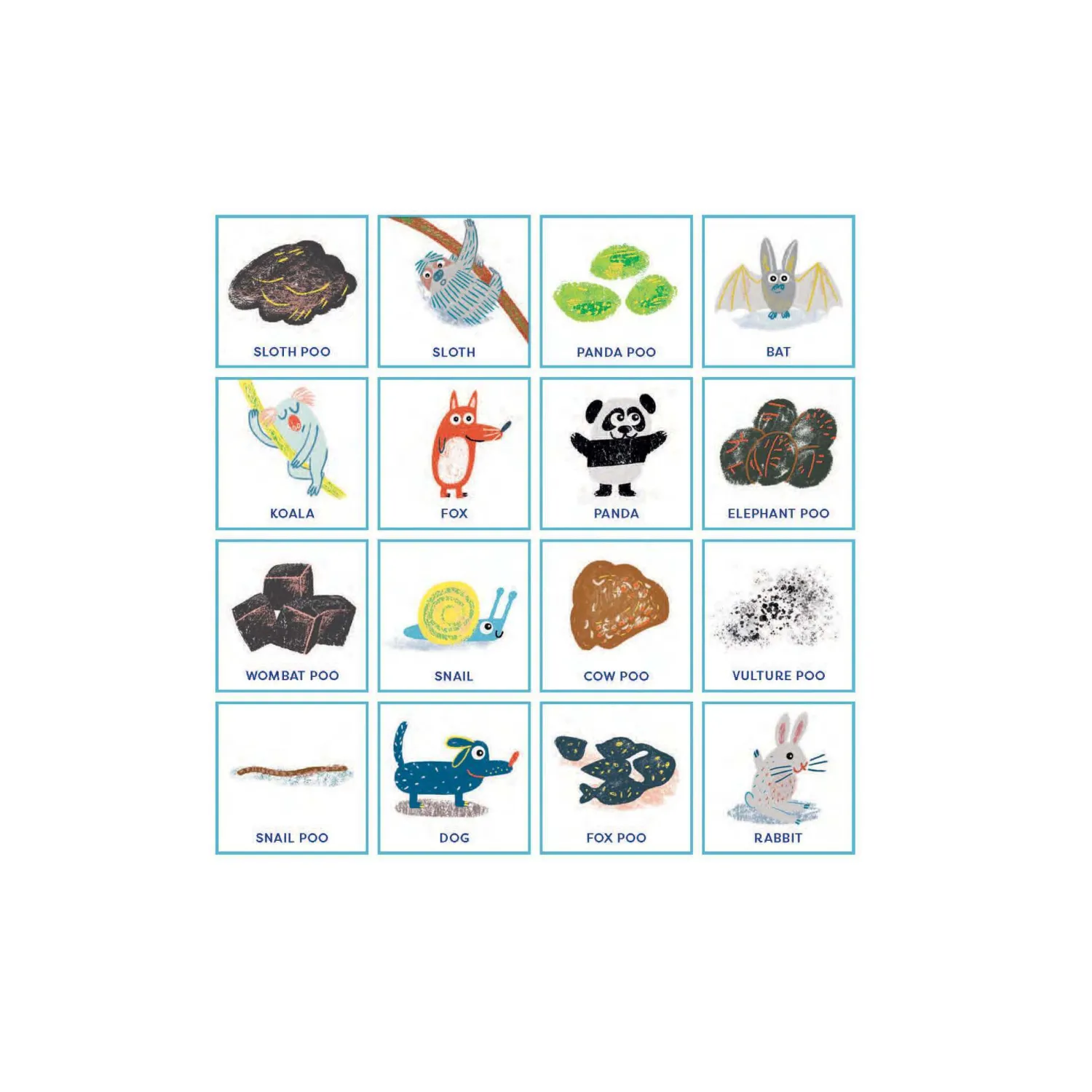 Graham & Green Poo Bingo Game
