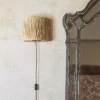 Graham & Green Raffia and Metal Wall Light