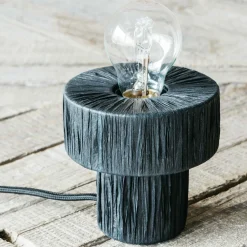 Graham & Green Raffy Black Table Lamp