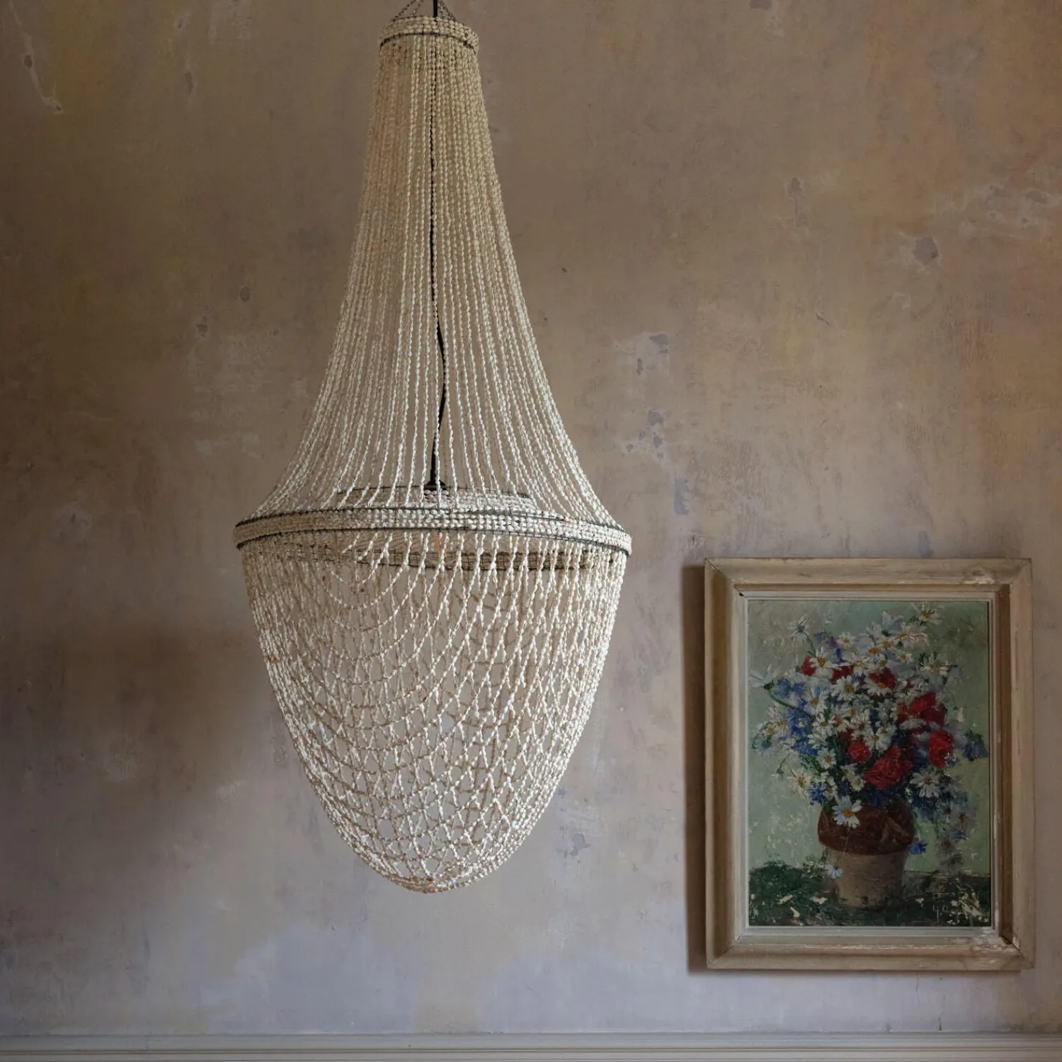 Graham & Green Rani Shell Beaded Lampshade