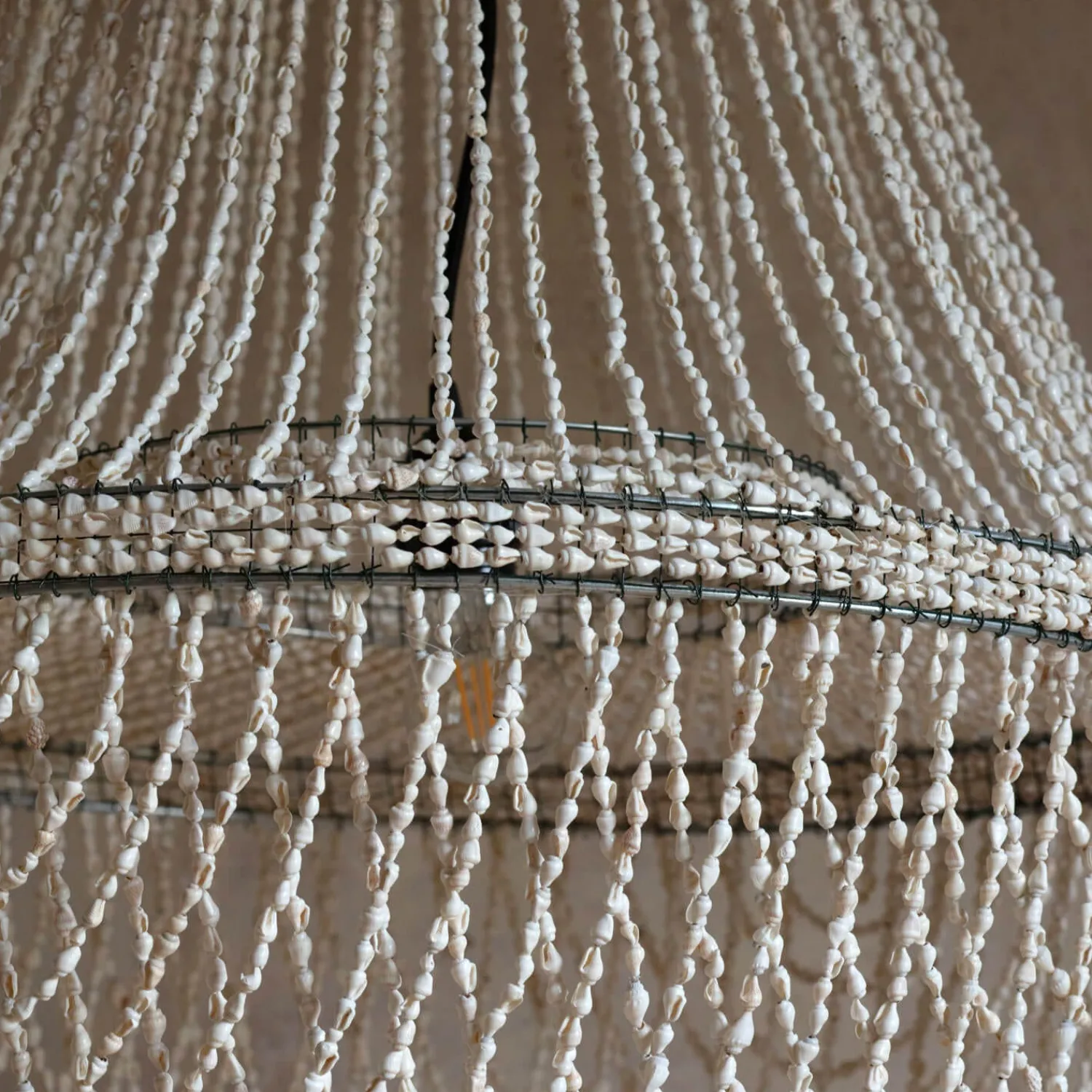 Graham & Green Rani Shell Beaded Lampshade