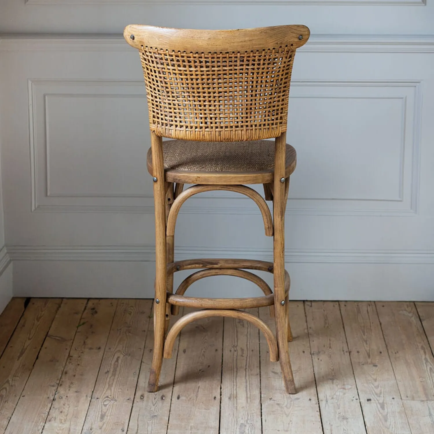 Graham & Green Rattan Kitchen Stool