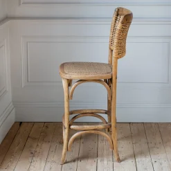 Graham & Green Rattan Kitchen Stool