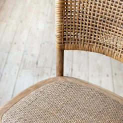 Graham & Green Rattan Kitchen Stool