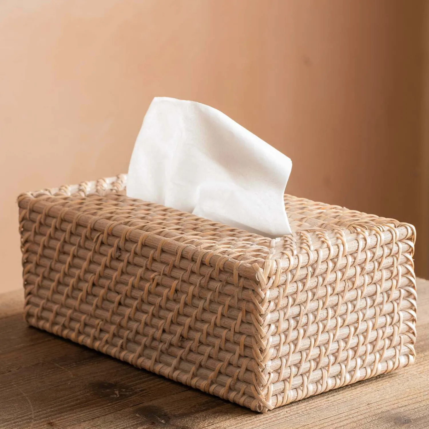 Graham & Green Rattan Rectangular Tissue Box Holder