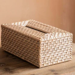 Graham & Green Rattan Rectangular Tissue Box Holder
