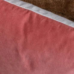 Graham & Green Rectangular Velvet and Linen Backed Cushions