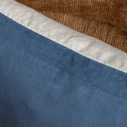 Graham & Green Rectangular Velvet and Linen Backed Cushions