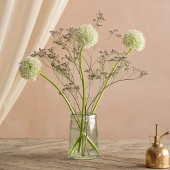 Graham & Green Recycled Clear Glass Tulip Vase