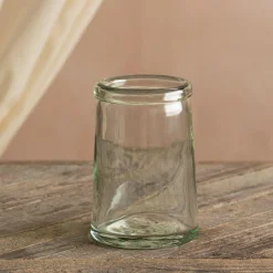 Graham & Green Recycled Clear Glass Tulip Vase