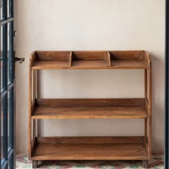 Graham & Green Recycled Teak Shelving Rack