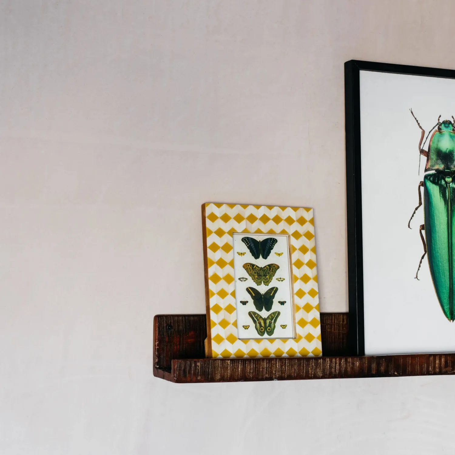 Graham & Green Recycled Wood Photo Shelf
