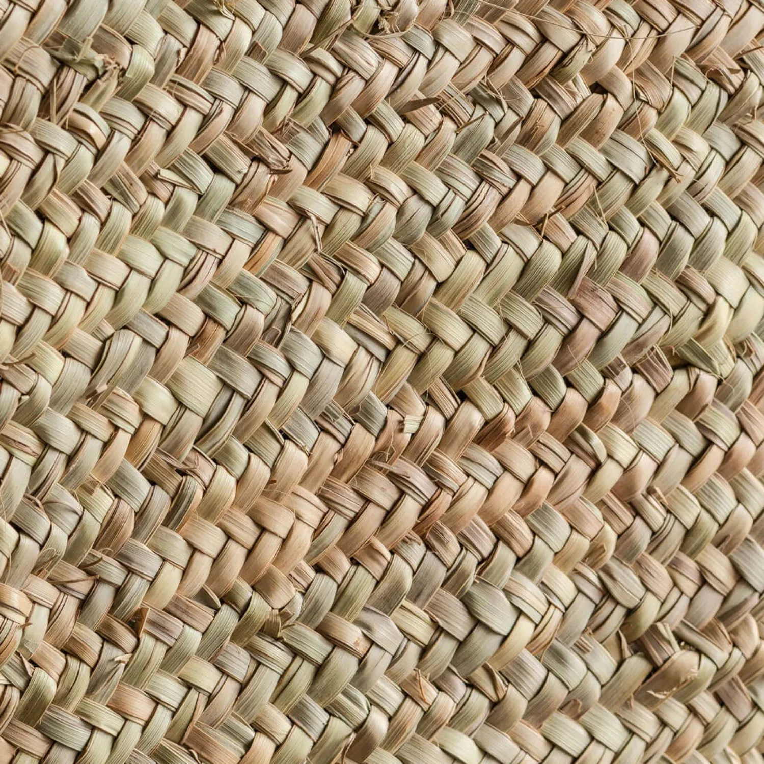 Graham & Green Red Leather and Natural Woven Palm Shopper Bag