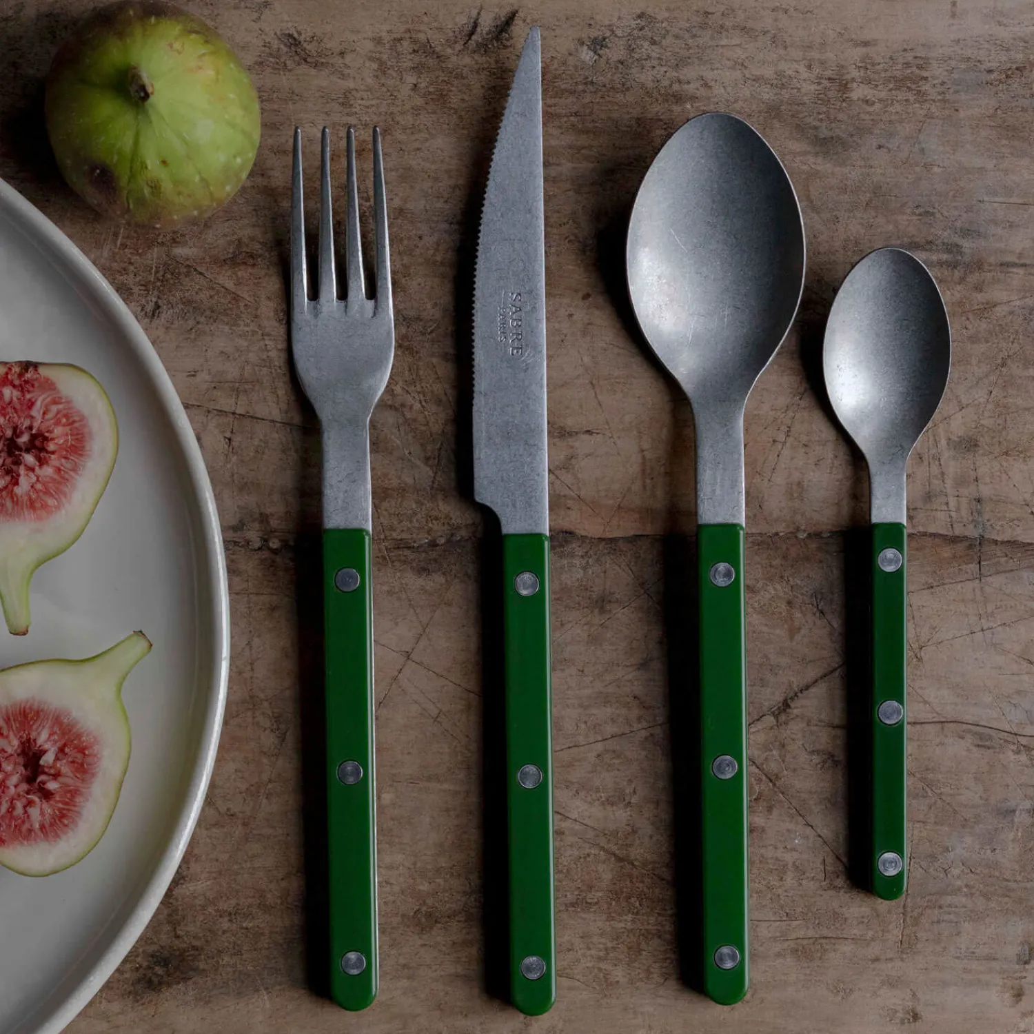 Graham & Green Reid Dark Green Cutlery Collection