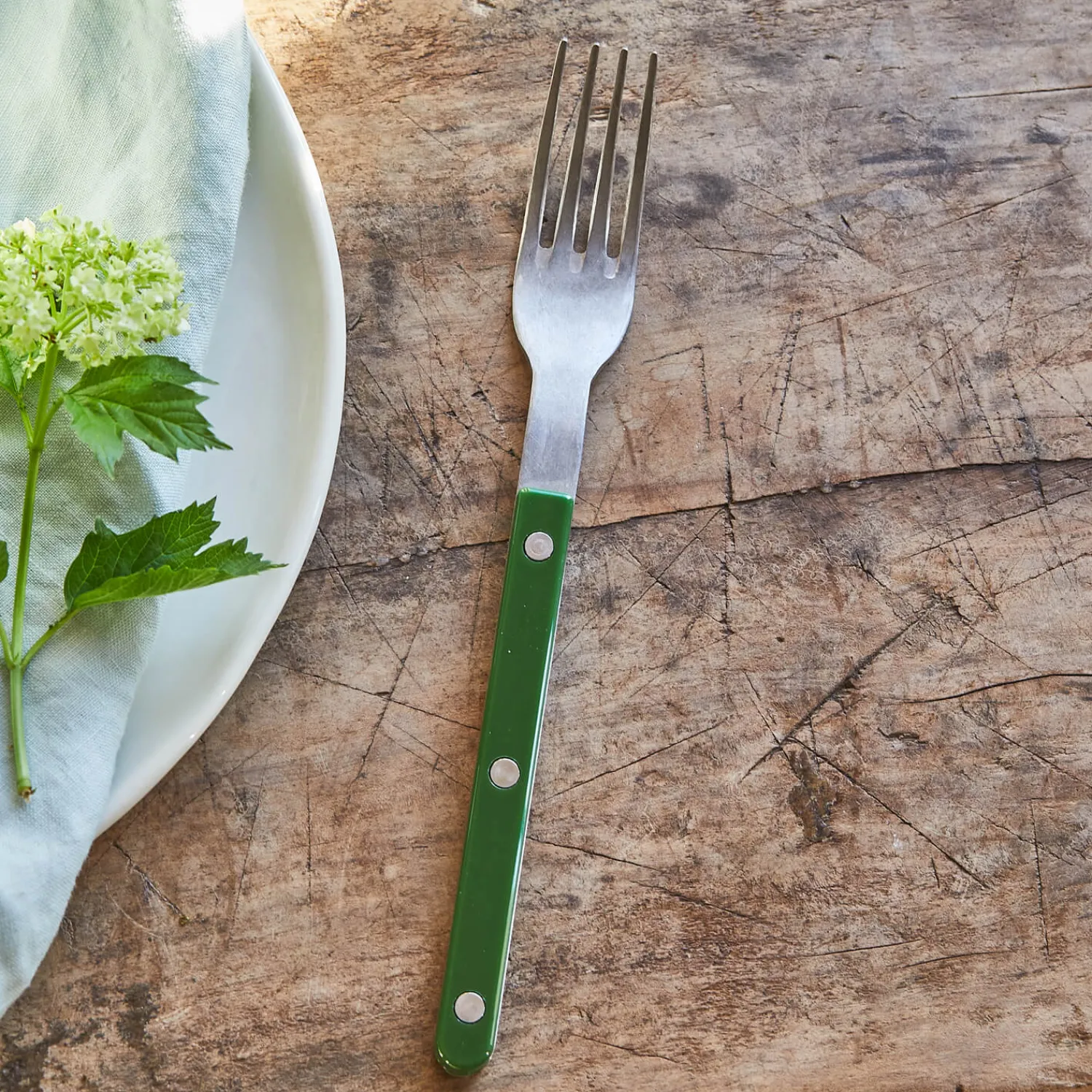 Graham & Green Reid Dark Green Cutlery Collection