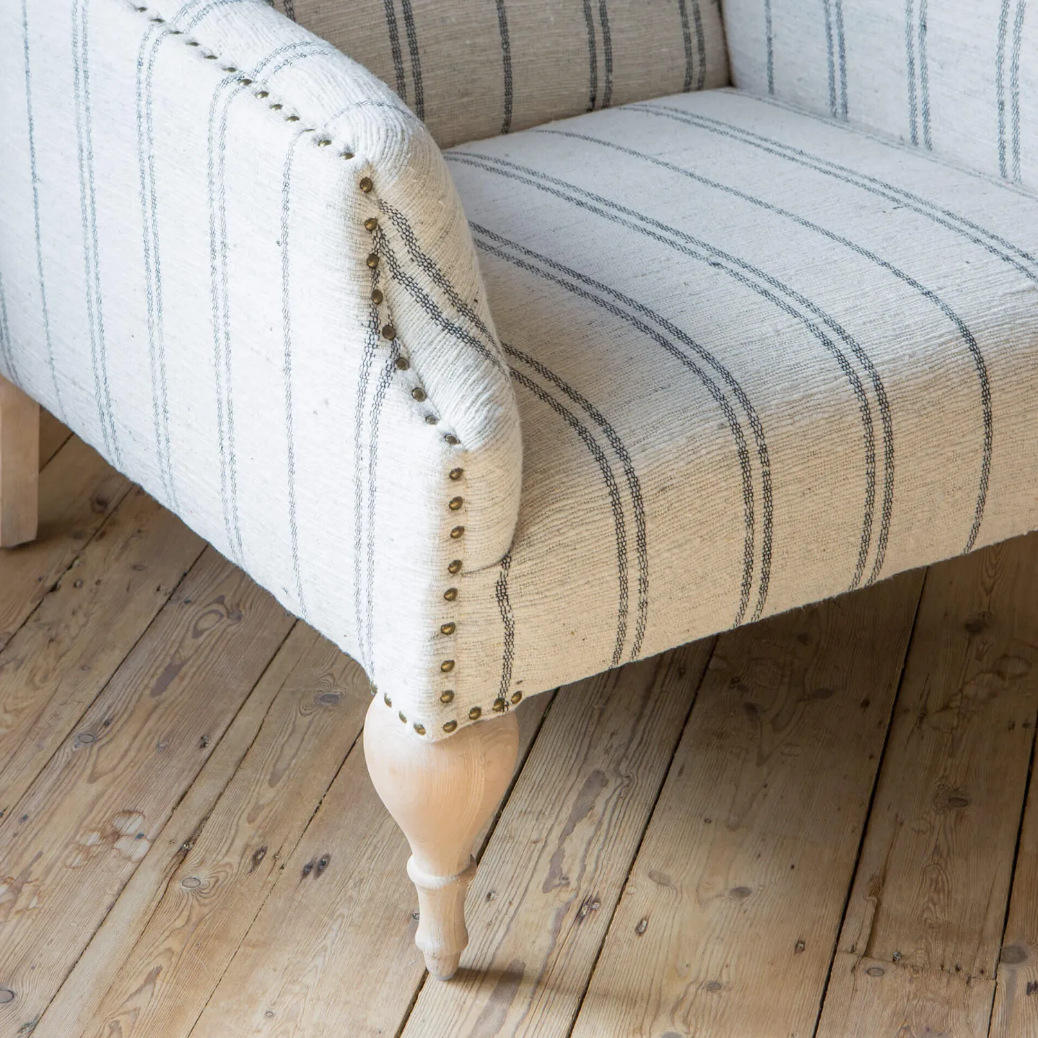 Graham & Green Renée Linen Stripe Armchair