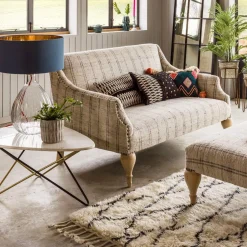 Graham & Green Renée Linen Stripe Two Seater Sofa