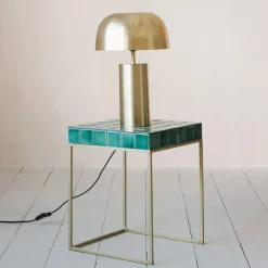 Graham & Green Rhia Green Tile Side Table
