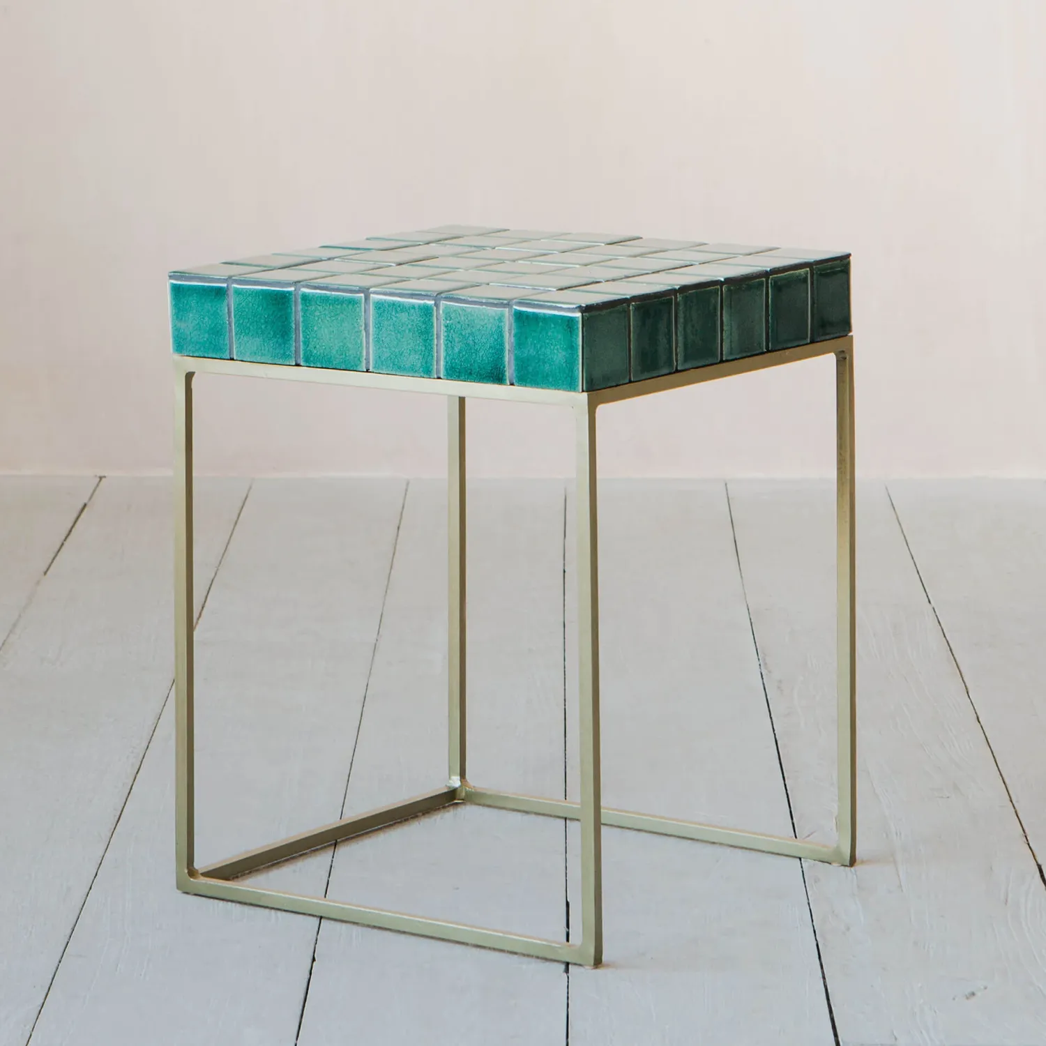 Graham & Green Rhia Green Tile Side Table