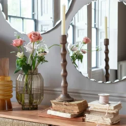 Graham & Green Rico Wooden Candle Holder