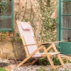 Graham & Green Riviera Pink Stripe Deck Chair