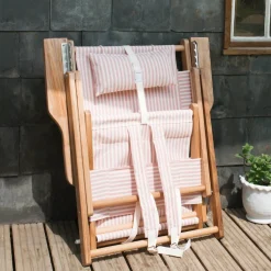 Graham & Green Riviera Pink Stripe Deck Chair