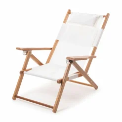 Graham & Green Riviera White Deck Chair