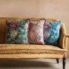 Graham & Green Rosalind Embroidered Square Cushions