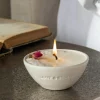 Graham & Green Rose Bud Crystal Natural Wax Candle
