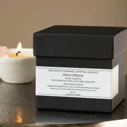 Graham & Green Rose Quartz Natural Wax Candle
