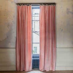 Graham & Green Rose Velvet Single Curtains