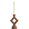 Graham & Green Rust Diamond Candle Holder