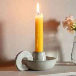 Graham & Green Rustic Ceramic Candle Holder