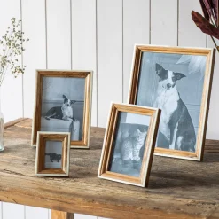 Graham & Green Sagwaan Wood and Bone Photo Frames