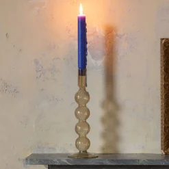 Graham & Green Sand Brown Bubble Candle Holders