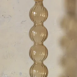 Graham & Green Sand Brown Bubble Candle Holders