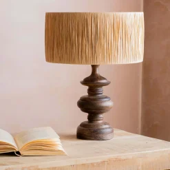Graham & Green Sanders Walnut Table Lamp