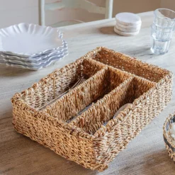 Graham & Green Seagrass Cutlery Tray