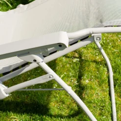 Graham & Green Seigle White Reclining Garden Chair