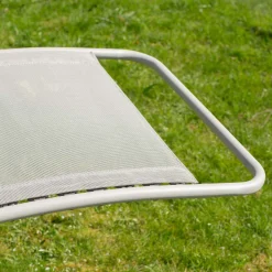Graham & Green Seigle White Reclining Garden Chair