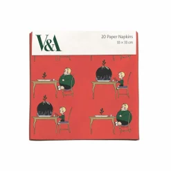 Graham & Green Set of 20 Pudding Boy Christmas Napkins