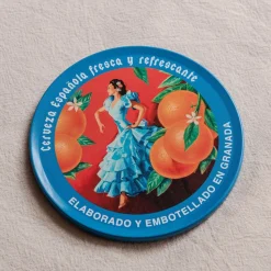Graham & Green Set of Four Cerveza Metal Coasters