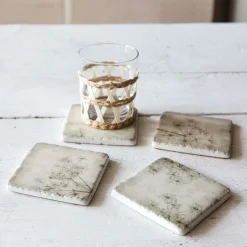 Graham & Green Set of Four Gypsophilia Coasters