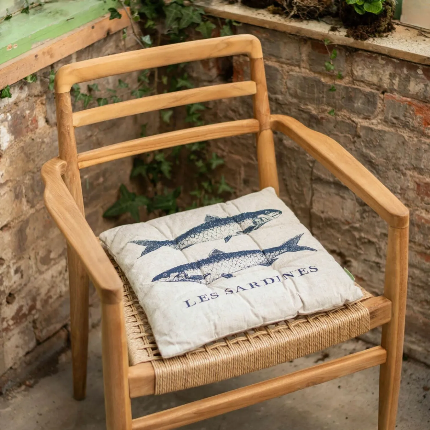 Graham & Green Set of Four La Mer Print Seat Pads
