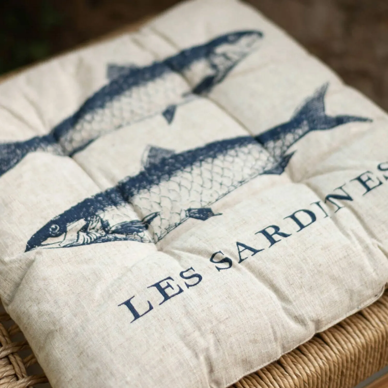 Graham & Green Set of Four La Mer Print Seat Pads