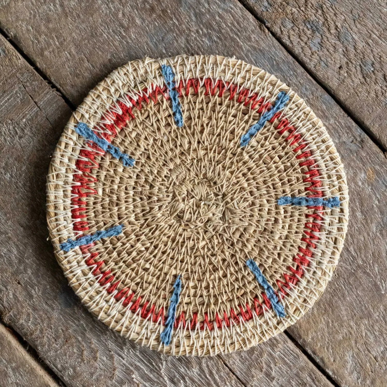 Graham & Green Set of Four Miro Orange and Blue Coasters